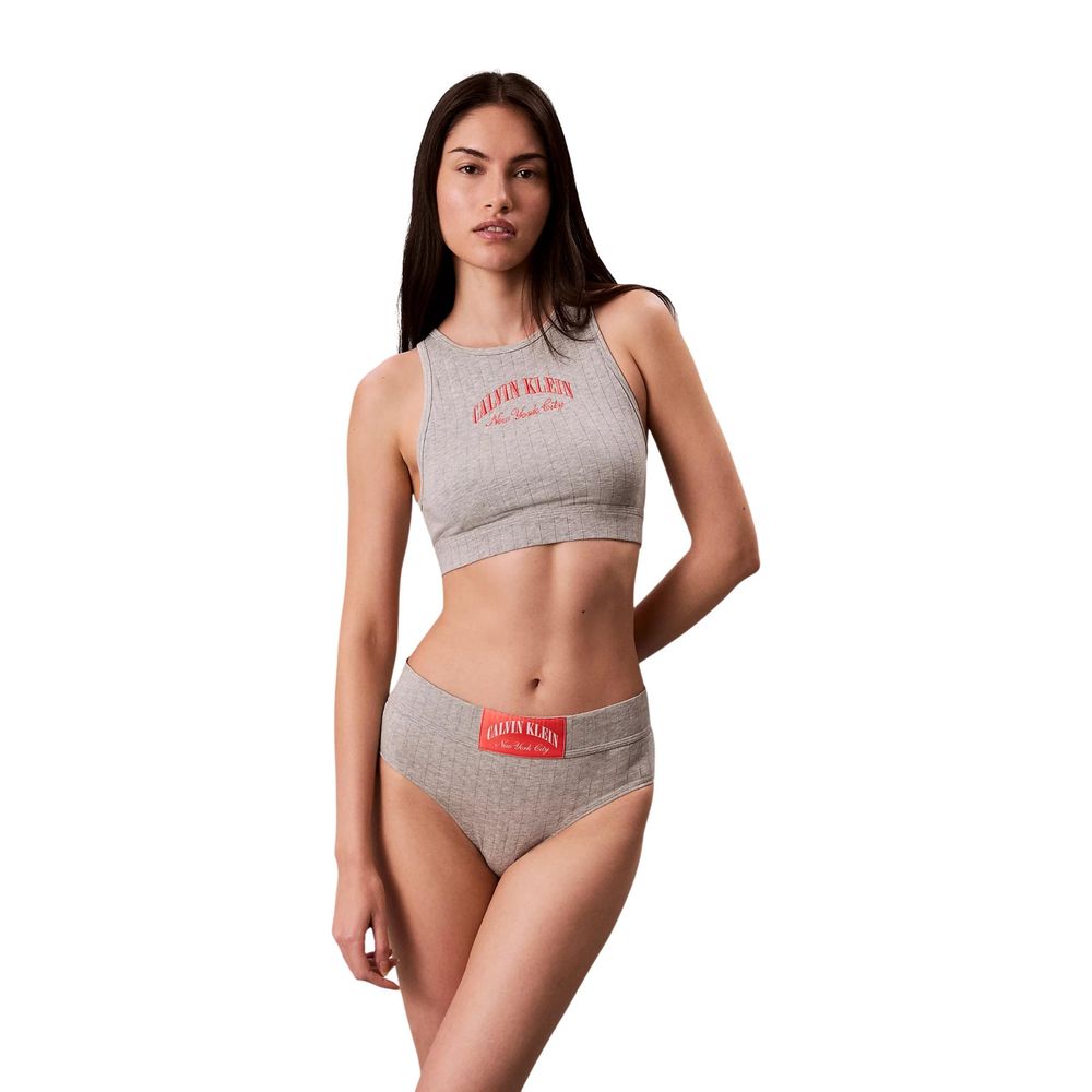 Gray Cotton Bra