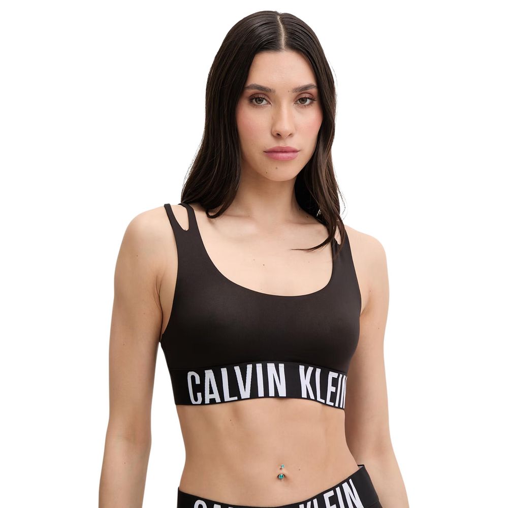 Black Recycled Polyester Bra