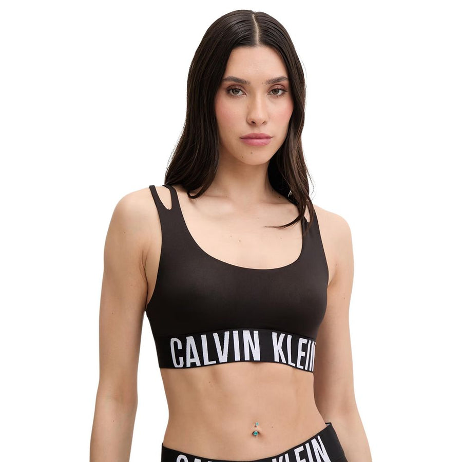 Black Recycled Polyester Bra