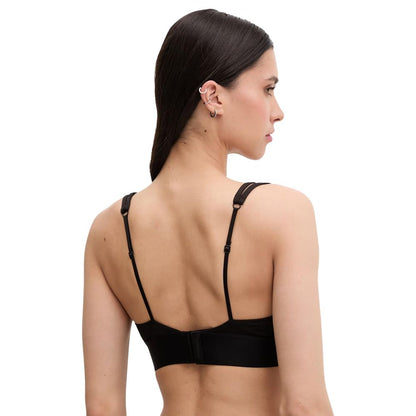 Black Recycled Polyester Bra