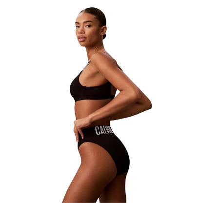 Black Polyester Bra