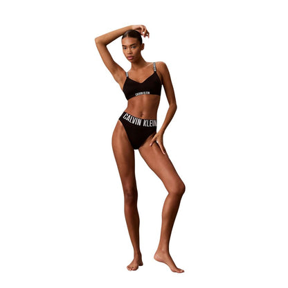 Black Polyester Bra