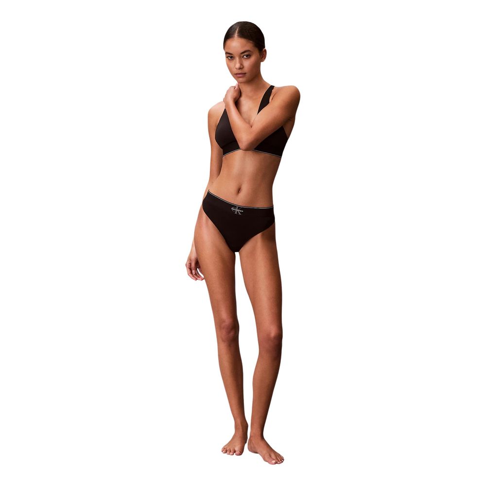 Black Recycled Polyester Pantie