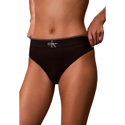 Black Recycled Polyester Pantie
