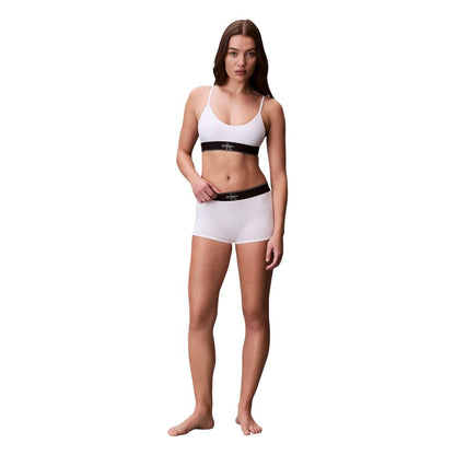 White Polyester Bra