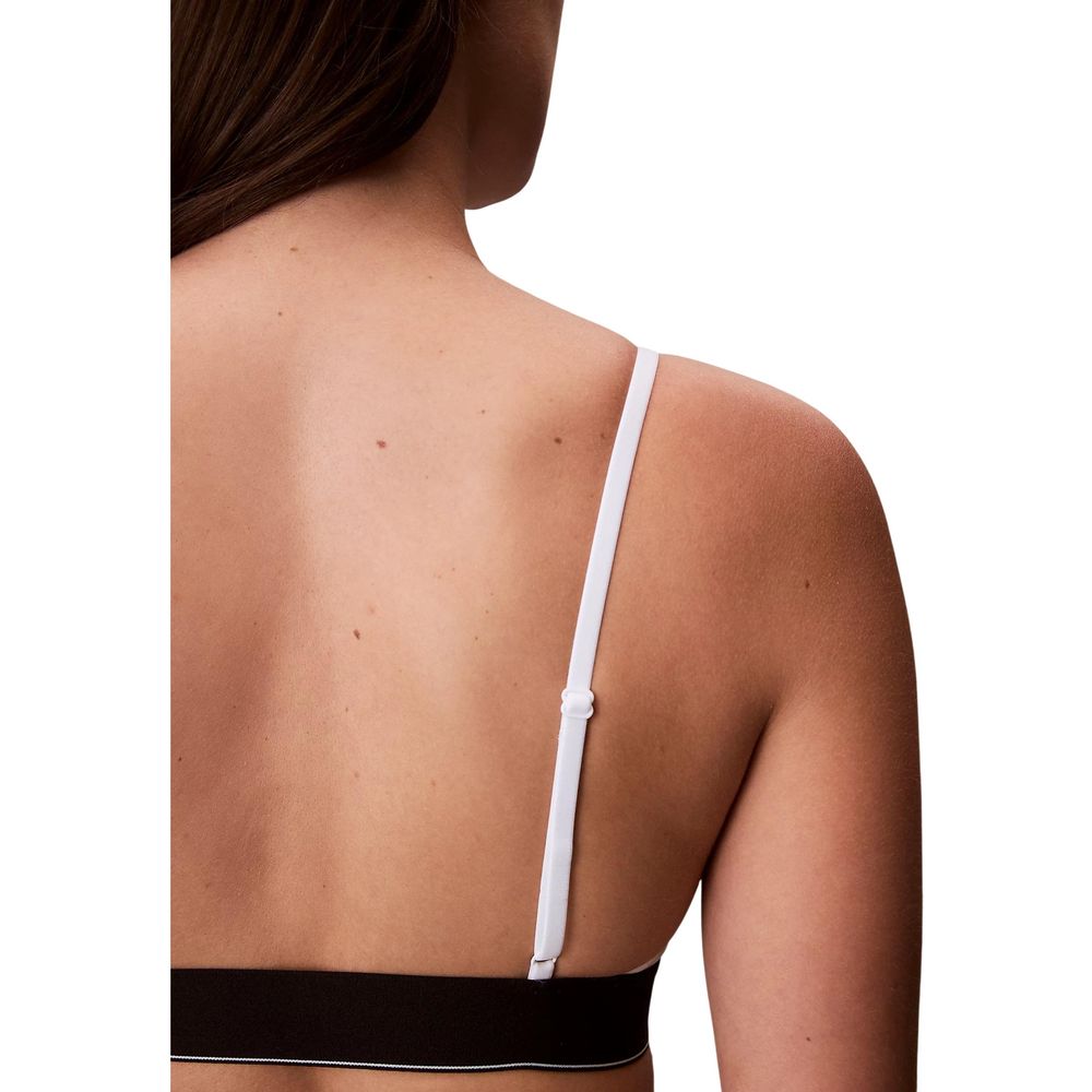 White Polyester Bra