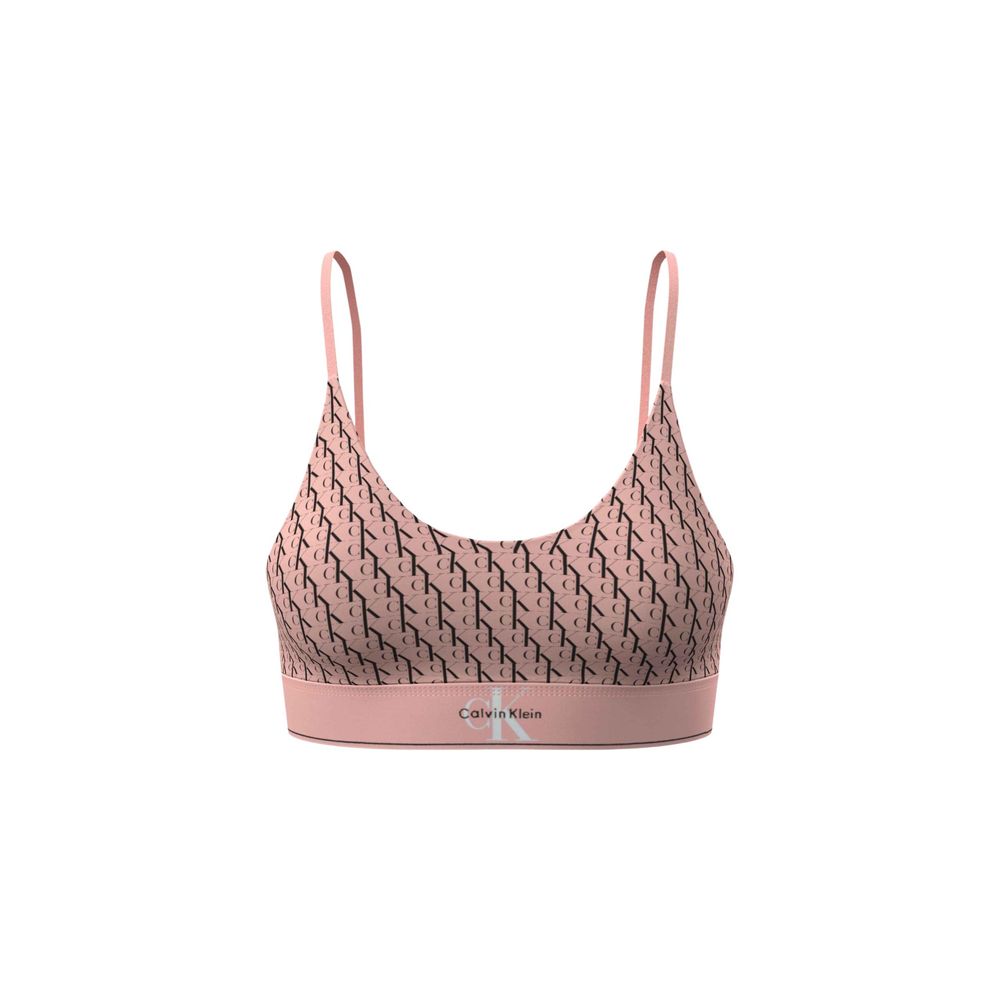 Orange Polyester Bra
