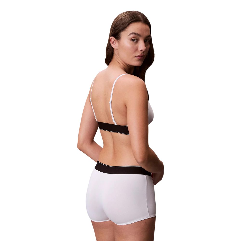 White Polyester Bra