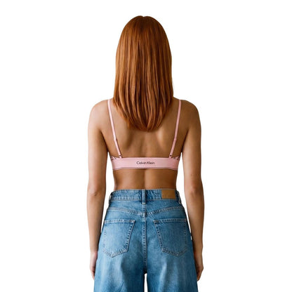 Orange Polyester Bra