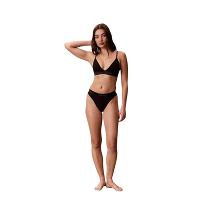 Black Cotton Bra