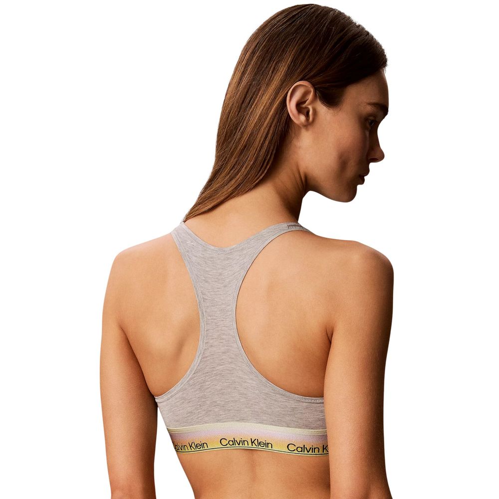 Gray Cotton Bra