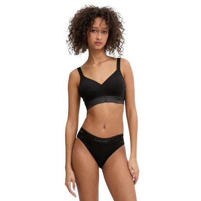 Black Cotton Bra