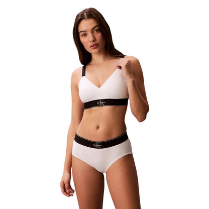 White Recycled Polyester Bra
