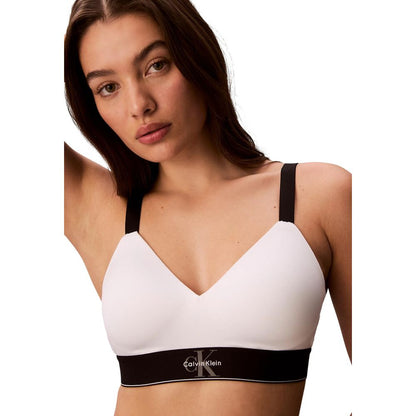 White Recycled Polyester Bra