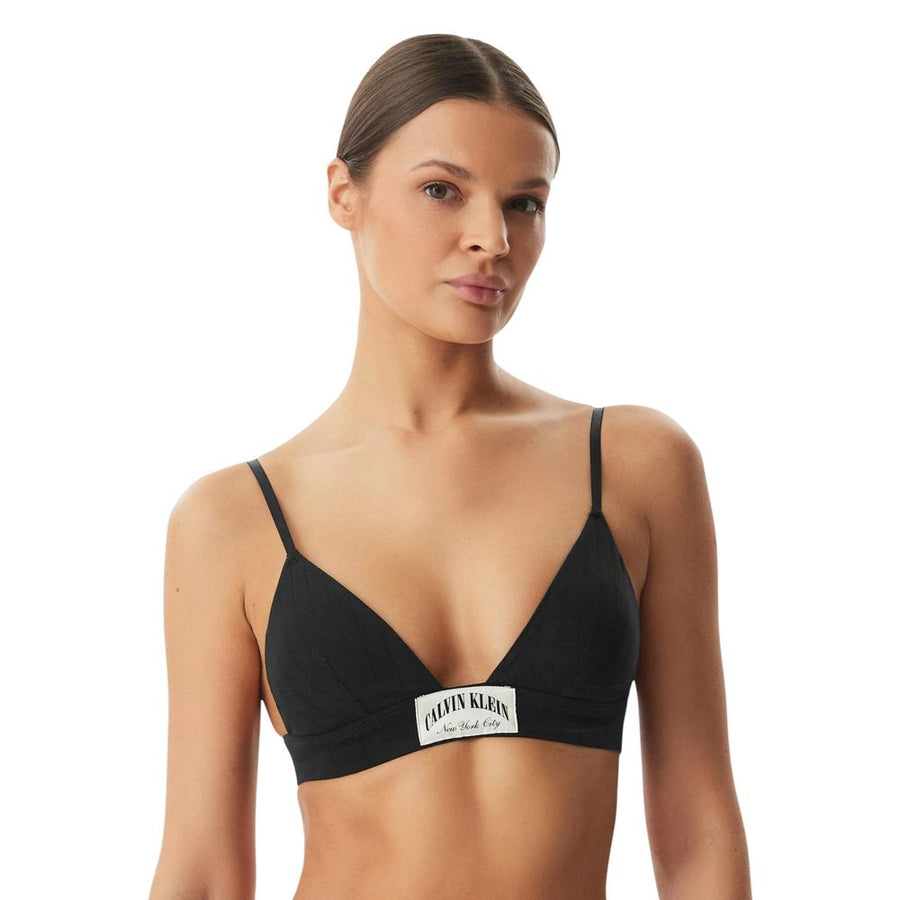 Black Cotton Bra