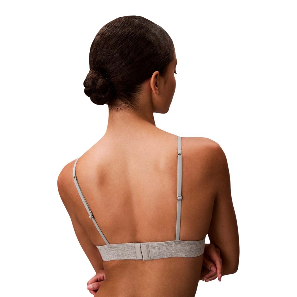 Gray Cotton Bra