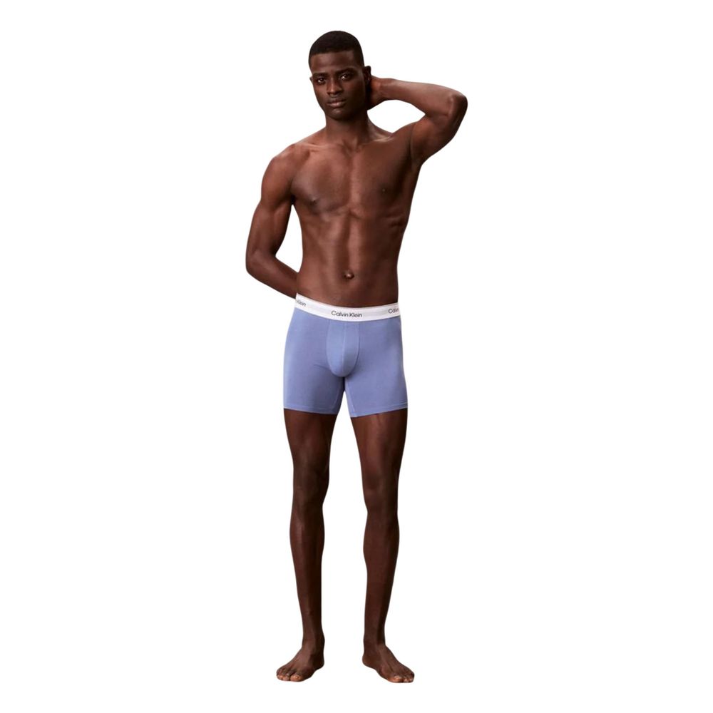 Blue Cotton Boxers
