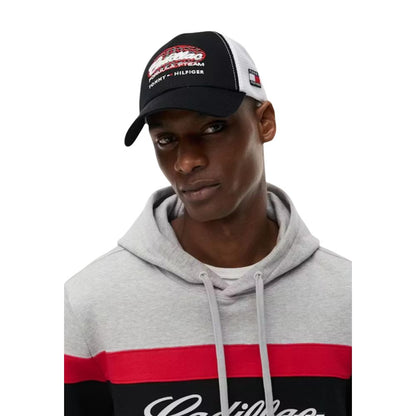 Black And White Organic Cotton Cap (Baseball Hat)