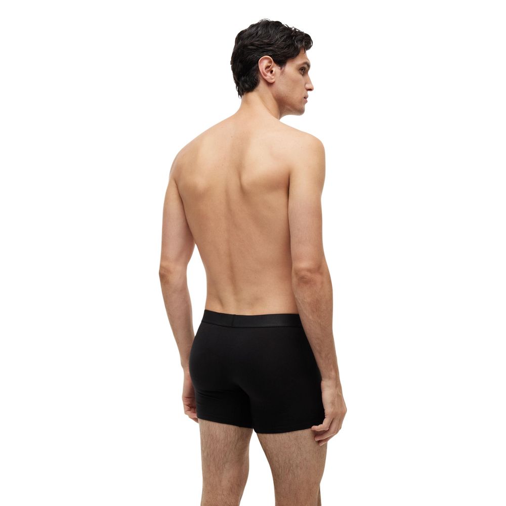 Black Recycled Cotton Boxers