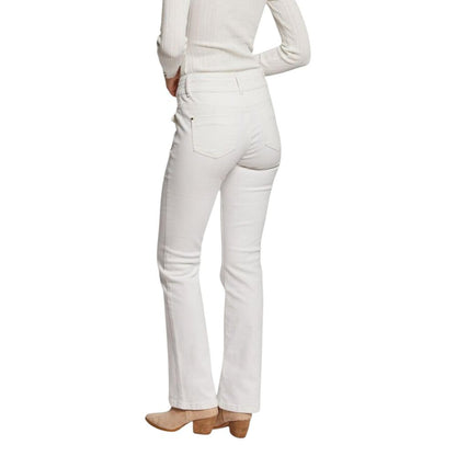 Beige Cotton Skinny Jeans