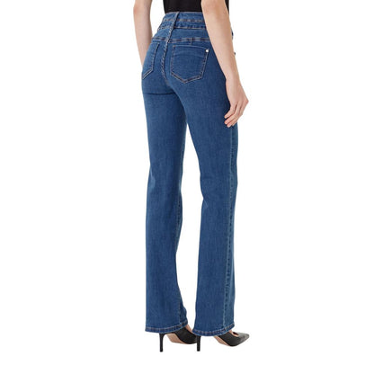 Light Blue Cotton Bootcut Jeans
