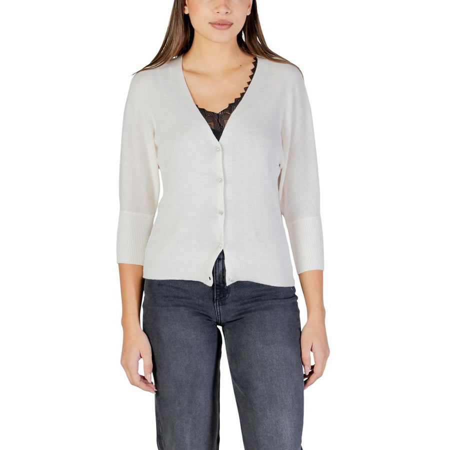 Beige Polyester Cardigan