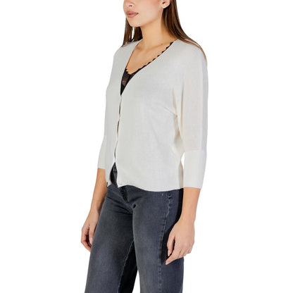 Beige Polyester Cardigan