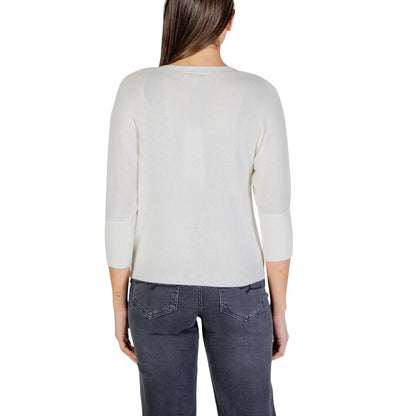 Beige Polyester Cardigan