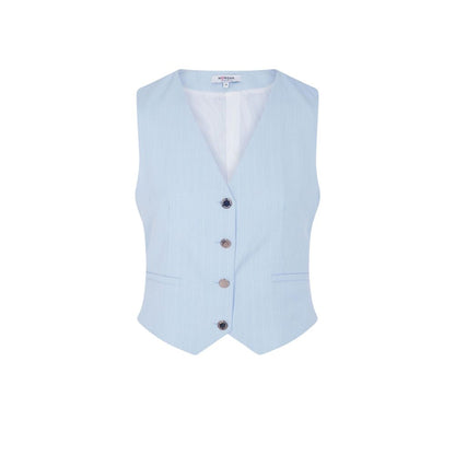 Blue Polyester Waistcoat