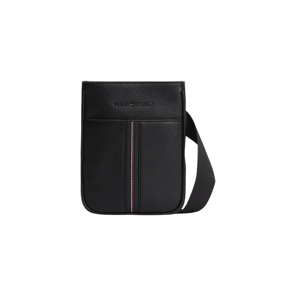 Black Polyethylene Crossbody Bag