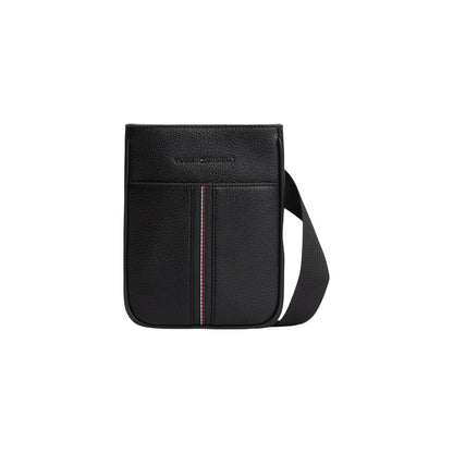 Black Polyethylene Crossbody Bag