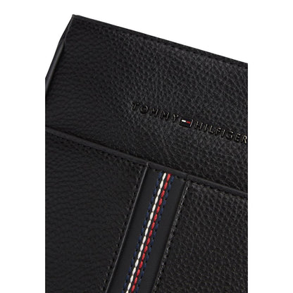Black Polyethylene Crossbody Bag