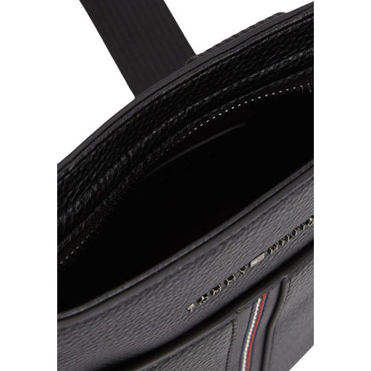 Black Polyethylene Crossbody Bag