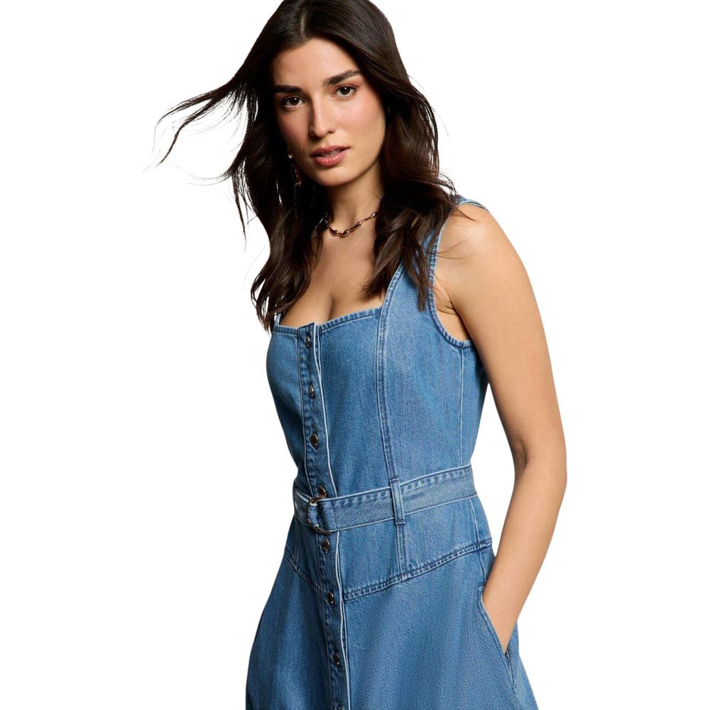 Light Blue Lyocell Long Dress