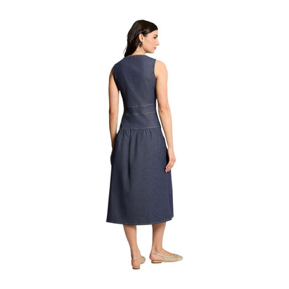 Blue Cotton Long Dress
