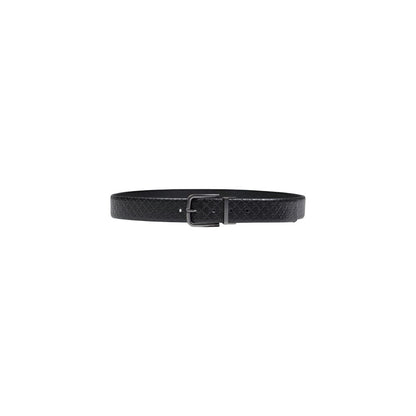 Bicolor Leather Regular Belt