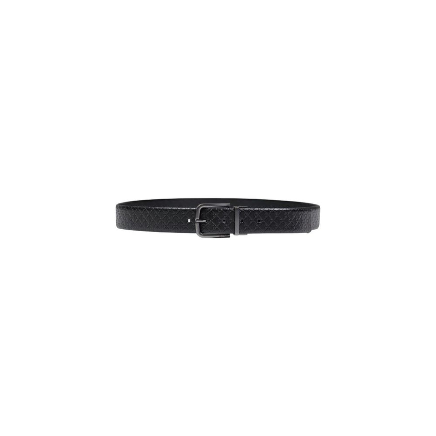 Bicolor Leather Regular Belt