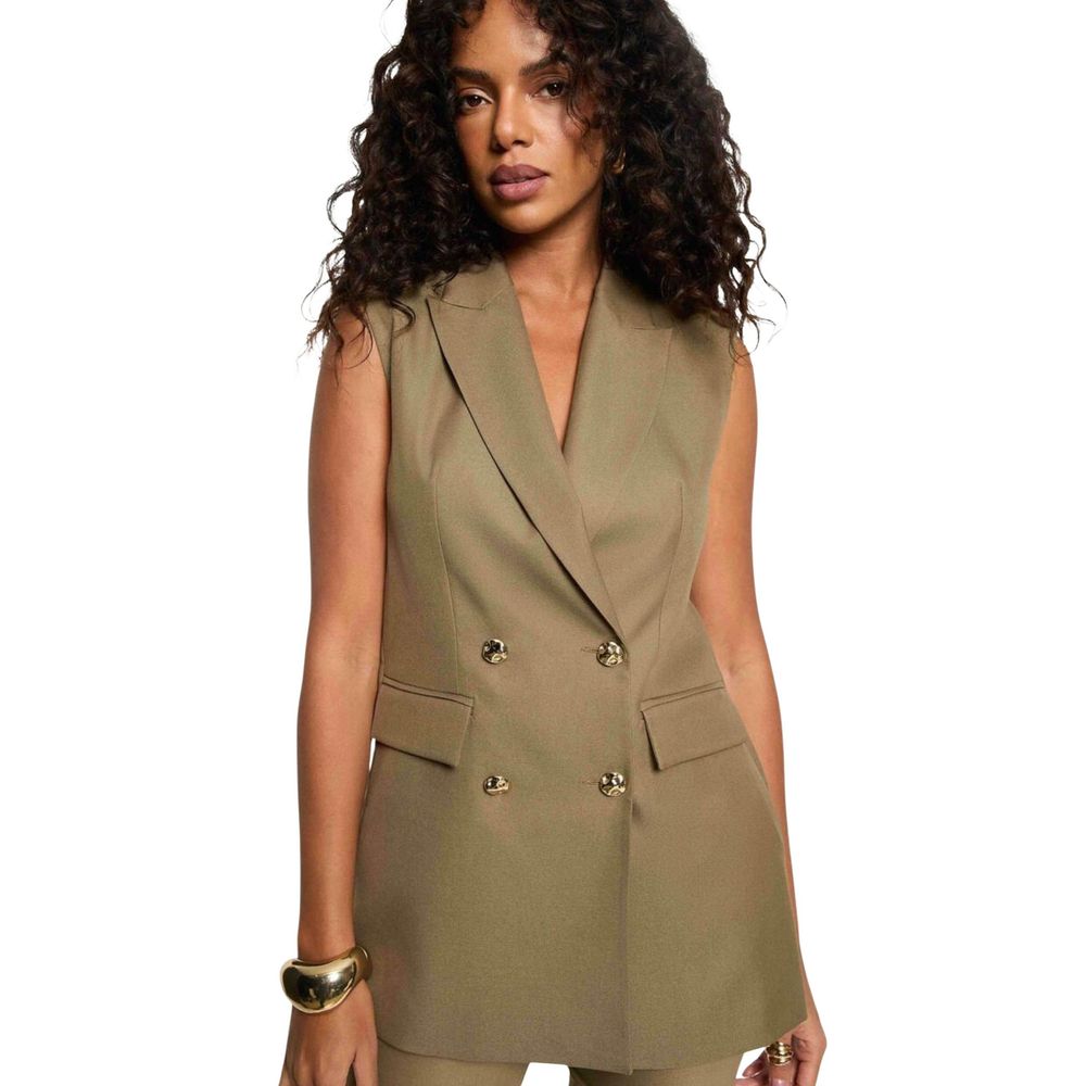 Green Recycled Polyester Waistcoat