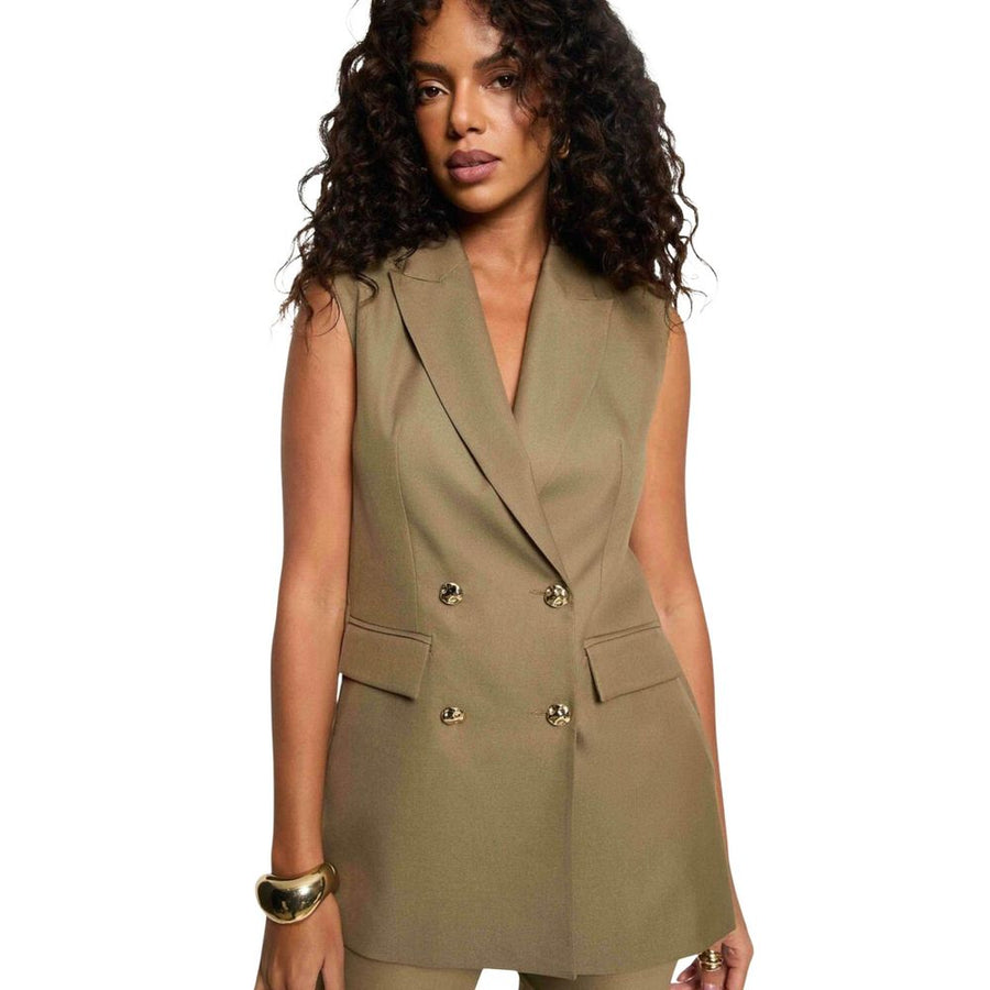 Green Recycled Polyester Waistcoat
