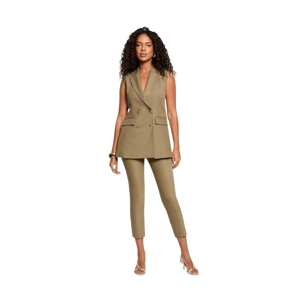 Green Recycled Polyester Waistcoat