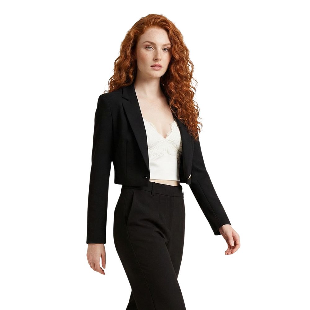 Black Recycled Polyester Blazer