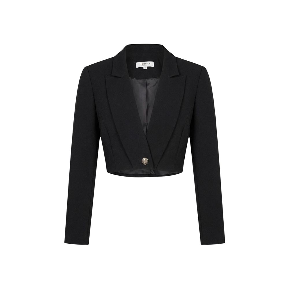 Black Recycled Polyester Blazer