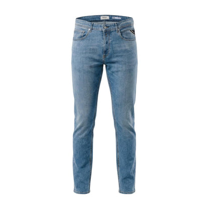 Blue Cotton Relaxed Fit Jeans