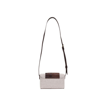 Beige Polyester Handbag