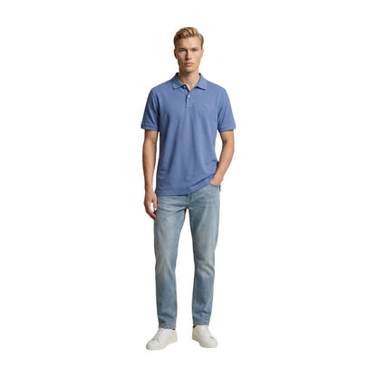Blue Cotton Relaxed Fit Jeans