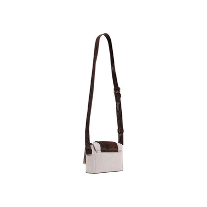 Beige Polyester Handbag