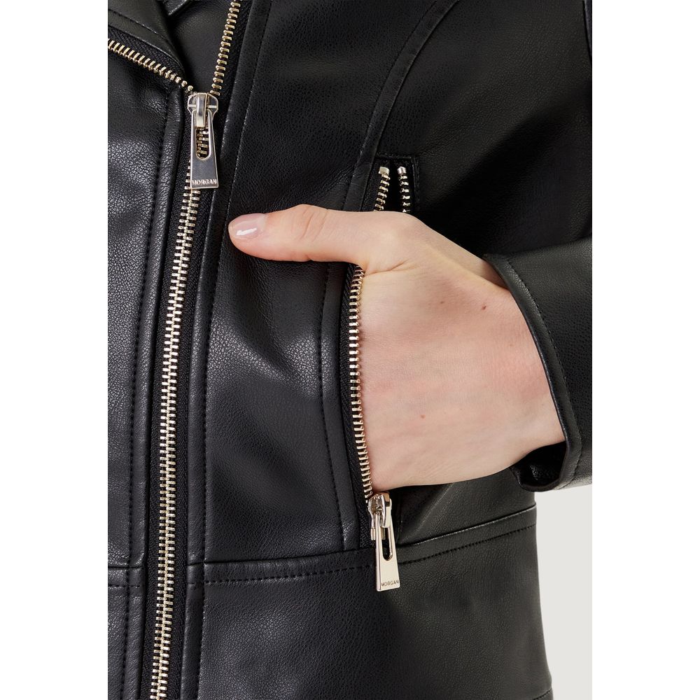 Black Polyethylene Leather Jacket