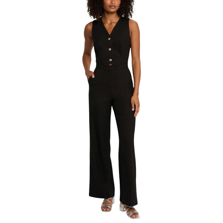 Black Polyester Jumpsuit