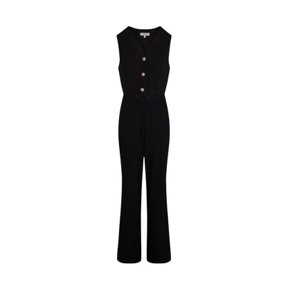 Black Polyester Jumpsuit