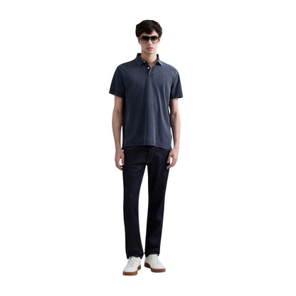 Blue Cotton Relaxed Fit Jeans